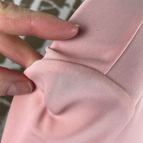 Missoni NEW Silk Jersey Open Back Tie Back Long Sleeve Top S Peach Ivory - Picture 5 of 14